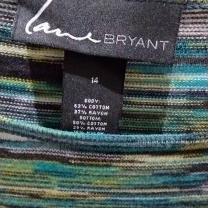 Lane Bryant greens blouse large